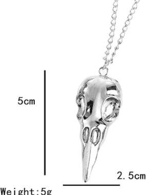 NEW‎ Punk Crow Skull Necklace Jewelry Vintage Gothic Animal Bird Skull Pendant